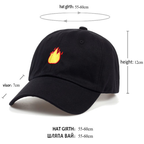Fire Emoji Hat Size